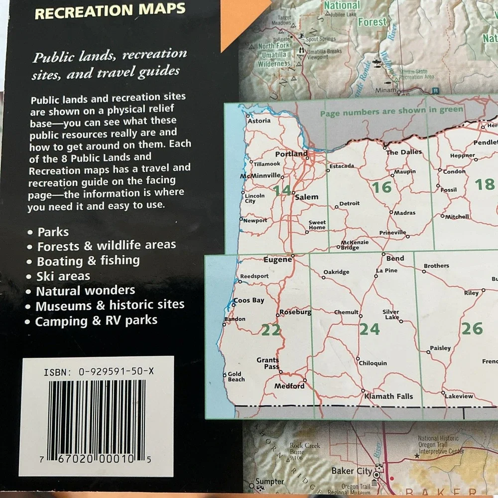 Benchmark Oregon: Road & Recreation Atlas - Vintage 1998 Edition by Stuart Allan